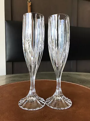 Set Of 2 Mikasa Park Lane Fluted Champagne Glasses W Original Labels • $49