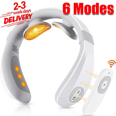 £24.89 • Buy Neck TENS Machine W/Heat Lectric Neck Massager For Pain Relief 6 Modes 15 Levels