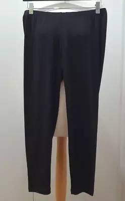 Kim & Co Brazil Knit Narrow Leg Cropped Pants Brand New Black Size Small • £16