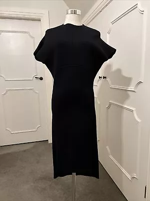 $265 • Buy Scanlan Theodore Signature Black Crepe Dress Size Small (10) New Without Tags