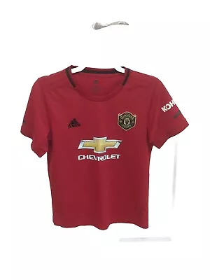 Manchester United Chevrolet Football Shirt Size 26 Child Size Free UK P&P • £4.95