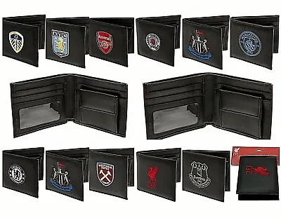 Football Leather Wallets - Team Money Sport Coin Purse • £11.99