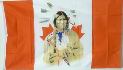 $7.94 • Buy 3x5 Canada Native American Flag Indian Canadian 100d Fabric