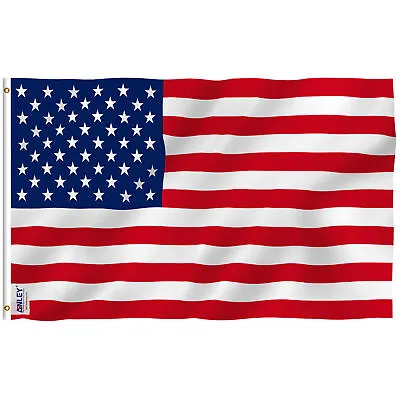 Anley Fly Breeze 3x5 Foot American Flag US Flag - USA Flags US Banner Polyester • $7.95