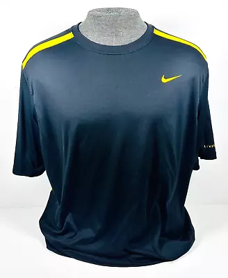 NIKE Dri-Fit LIVESTRONG Men's Short Sleeve Crew Neck Black T- Shirt Size XL • $14.74