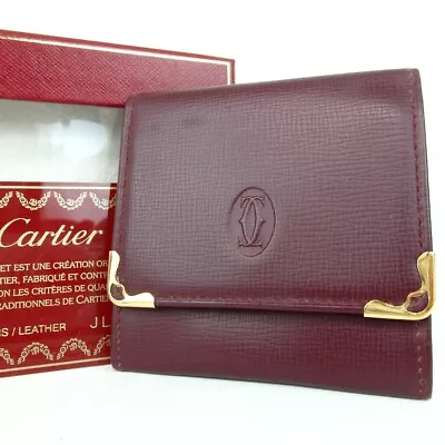 Authentic Cartier Must Line Coin Purse Leather [Used] • $0.99