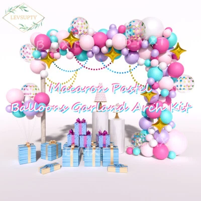 $21.98 • Buy 143pcs Rainbow Balloon Arch Kit Unicorn Princess Party Birthday Decorations 2022