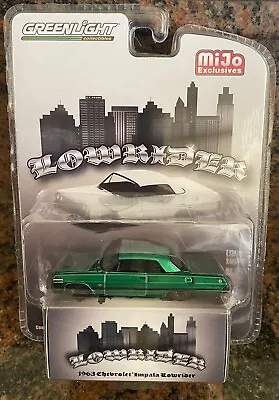 Greenlight 1/64th 1963 Chevrolet Impala Gray Lowriders Mijo Exclusive Chase Car • $95