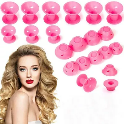 10pcs No Heat Magic Hair Curlers Rollers Care Heatless Clip Spiral Wave Formers  • £2.51