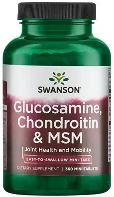 Swanson Glucosamine Chondroitin & MSM - 360 Mini-tablets • £33.09