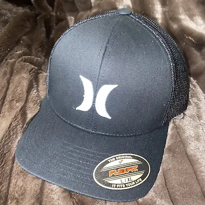 Hurley M Laguna Icon Stretch   Hat Black L / XL BRAND NEW FREE SHIPPING!!! • $15.99