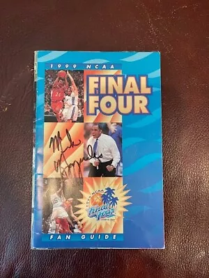 Mike Krzyzewski Signed 1999 Final Four Fan Guide • $150