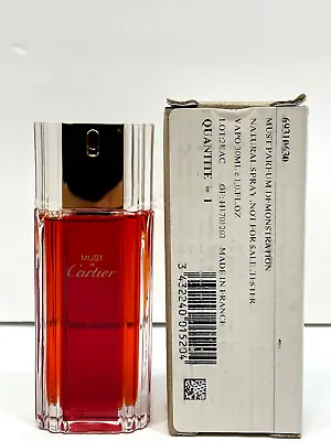 Must De Cartier By Cartier Women Pure Parfum Spray 1.0oz / 30ml NIOB As Picture • $299.99