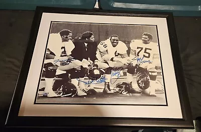 Pittsburgh Steelers Signed Photo Steel Curtain COA Vintage Football NFL Sports  • $750