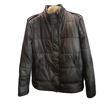 TOSCANO PATRICK ASSARAF Jacket Men Large Gray Quilted Soft-Shell Military • $32.39