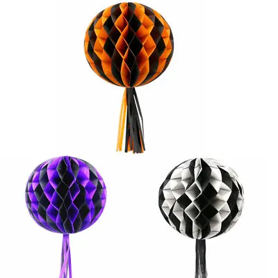 Time To Sparkle 1/5/10 Halloween Decoration Honeycomb Balls Hanging Party Decor • £3.89