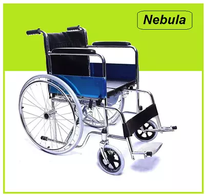 New Nebula Wheelchair Easy Folding Wheel Chair Lightweight Mobility Portable • $195.90