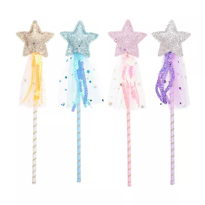  4 Pcs Pvc Fairy Wand Baby Girl Outfits For Girls Children Toy • £9.75