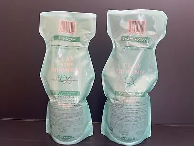 MoltoBene Clay Esthe Shampoo EX 1000ml & Hair Pack EX 1000g Refill Set • $77.80