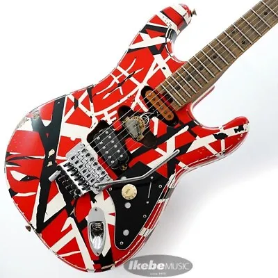 EVH: Striped Series Frankenstein Frankie Red With Black Stripes Relic USED • $2264.40