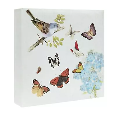 Vintage Bird Butterfly Album (6''x4'') Holds 200 Photos Gift Picture Photo Book • £6.99