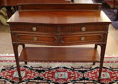 Early 20th Century Mahogany Adams Style Sideboard Server Buffet Made In Boston • $1200