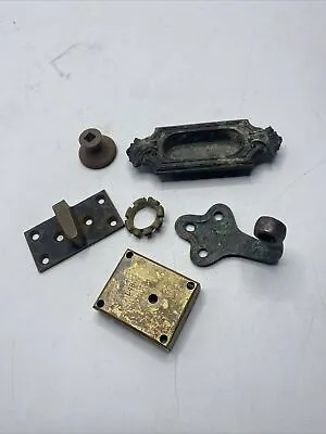 Metal Detector Finds Lot Brass? Copper? Latches Vintage Antique Parts Pieces MK • $9.99