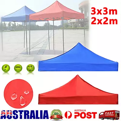 Garden BBQ Gazebo Top Cover Cloth Roof Replacement Fabric Tent Canopy 2x2m 3x3m • $44.63