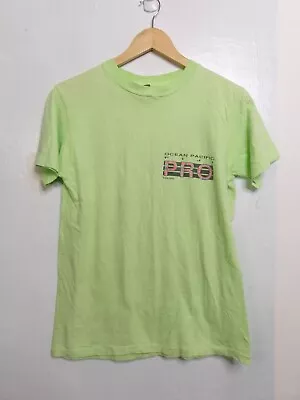 Vintage Ocean Pacific Shirt Mens Size Small Fiji Pro Fluro Rare • £8.55