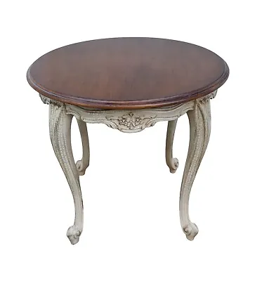 Vintage Pama Venetian Style Round Two Tone Crackle Finish Side Table • $303.20