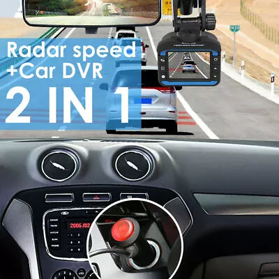 $44.45 • Buy 2''Anti Radar Laser Speed Detector Car DVR Recorder Video Dash Camera Night 140°