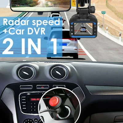 $40.45 • Buy 2''Anti Radar Laser Speed Detector DVR Recorder Video Dash Camera Night 140° #4