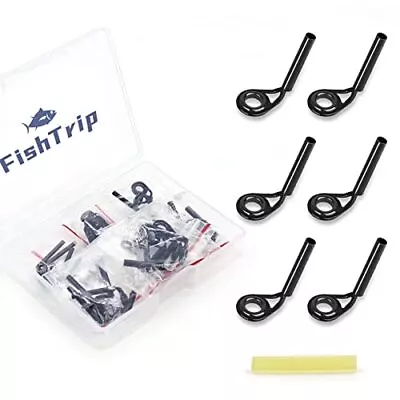 Micro Rod Tips Repair Kit - 30Pcs Baitcasting Rods Fishing Rod Tip Guides Replac • $15.37