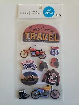 Recollections Cross Country Travel Motorcycle 🏍 Scrapbooking Stickers • $2.99