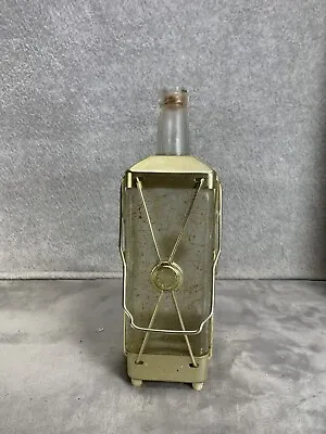 Vintage Glass And Metal Musical Liquor Decantor Plays  How Dry I Am  Broken Cork • $29.98