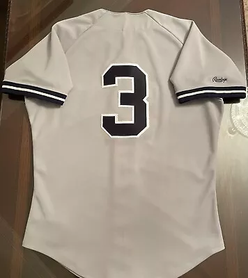 Vintage New York Yankees Authentic On-Field Rawlings Babe Ruth #3 Jersey 40/M • $199.99