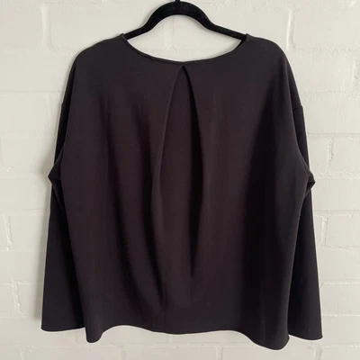$19 • Buy Uniqlo Black Ponte Relaxed Fit Top Size XL 14 16 New