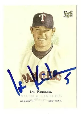 2006 Allen Ginter Ian Kinsler Rangers Tigers Autographed Signed Baseball Card Rc • $12.99