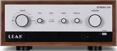 Leak Stereo 130 Integrated Amplifier + Phono + DAC + Bluetooth AptX - Walnut • £849