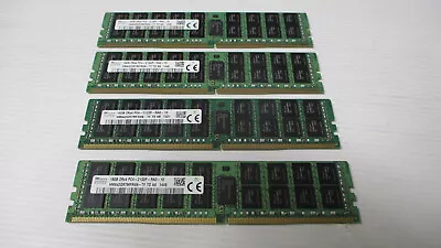 Lot Of 4 X 16Gb (64Gb Total) SK Hynix 2Rx4 PC4-2133P Server Memory DDR4 • $100