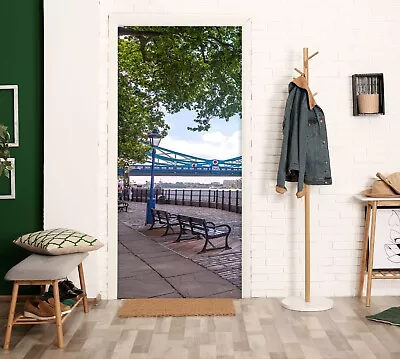 £84.77 • Buy 3D Bench A810 Door Wall Mural Photo Wall Sticker Decal Assaf Frank Sinsin