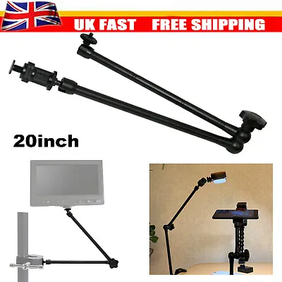 Double-Head Articulating Friction Power Magic Arm Camera Mount - Dual Magic Arm • £17.78