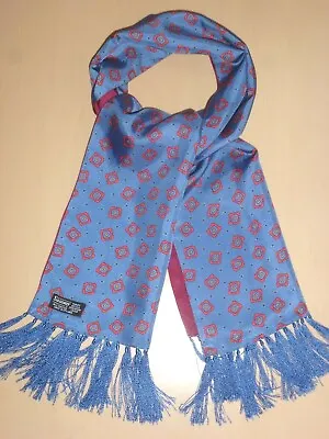 Vintage Sammy Reversible Scarf Cravat Ascot Dapper Scooter Mod Goodwood 1960 70s • £29.99