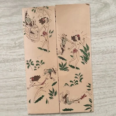$125 • Buy Vintage TRADER VIC'S Tropical Drinks Menu Waikiki Honolulu, HI Midcentury Tiki
