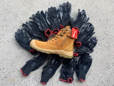 $209.99 • Buy PUMA Conquest Work Boots Boot 630727 Zip Lace Waterproof Shoes +FREE Gloves FREE
