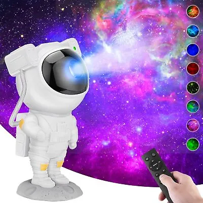 Astronaut Starry Galaxy Projector Night Light Space Nebula Star W/Remote Lamp UK • £14.55