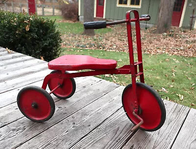 Antique Child's Red Tricycle Early 20th Century • $65