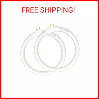 (2pack) 4.75’’ T4 Type 12W 6400K Circular Bulb Replacement For Magnifier Desk Li • $27.05
