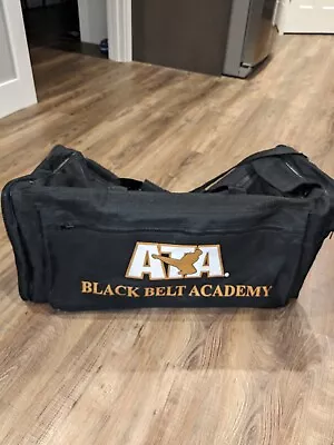 Black/Gold ATA Taekwondo Martial Arts Karate Sparring Gear Equipment Duffle Bag • $29.99