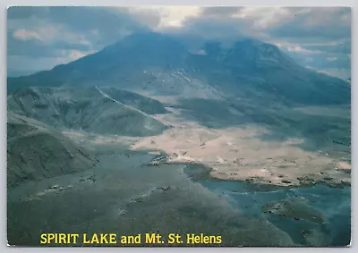 Mount St Helens And Spirit Lake WA Aerial View After Eruption 6x4 Postcard B18 • $5.95